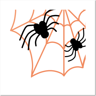 Spider Web Halloween Posters and Art